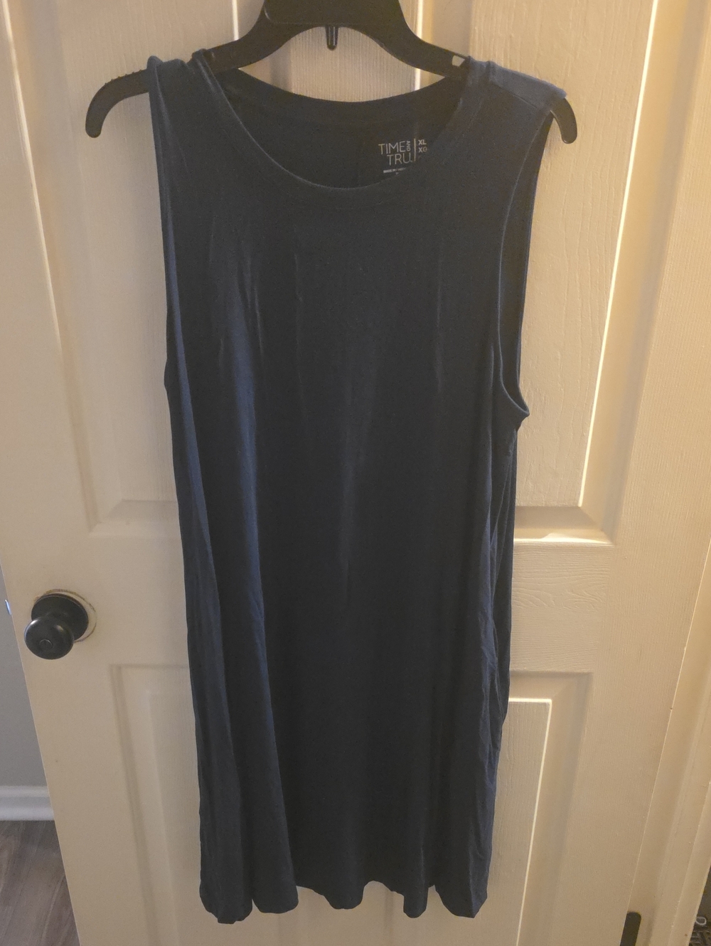 Time and Tru Navy Sleeveless Tank Dress